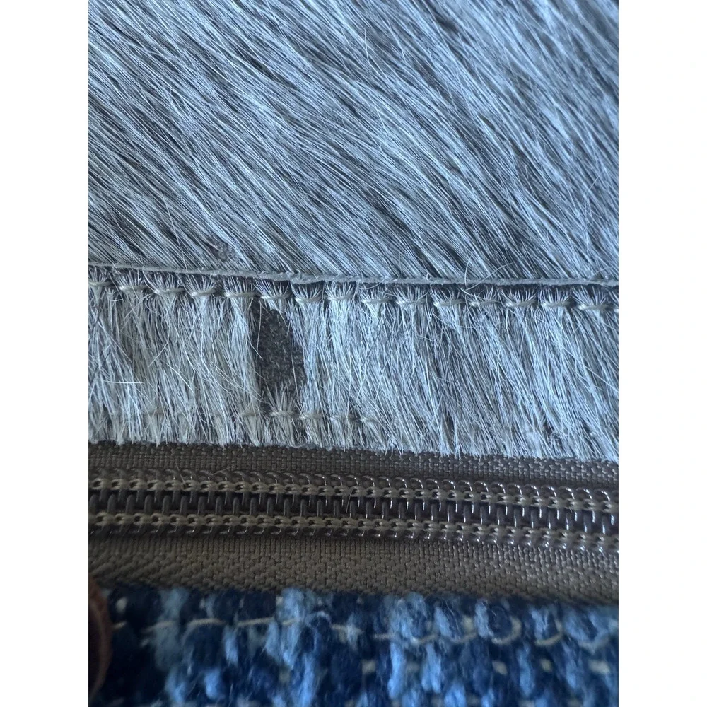 Myra Bag Technicolor‎ Cotton Rug Shoulder Bag Purse Bohemian Western Cowhide